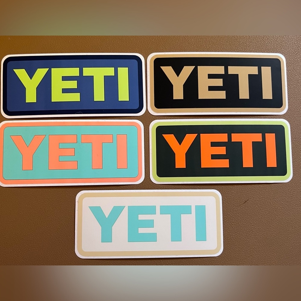 YETI Logo Sticker Set